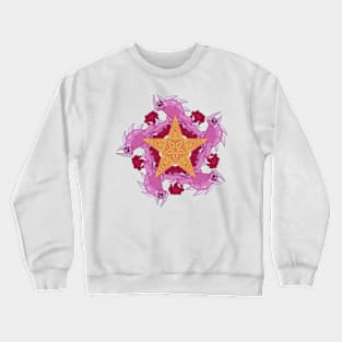 Rosy Kaiju Star Crewneck Sweatshirt